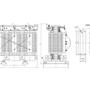 H級非包封三相干式配電變壓器
